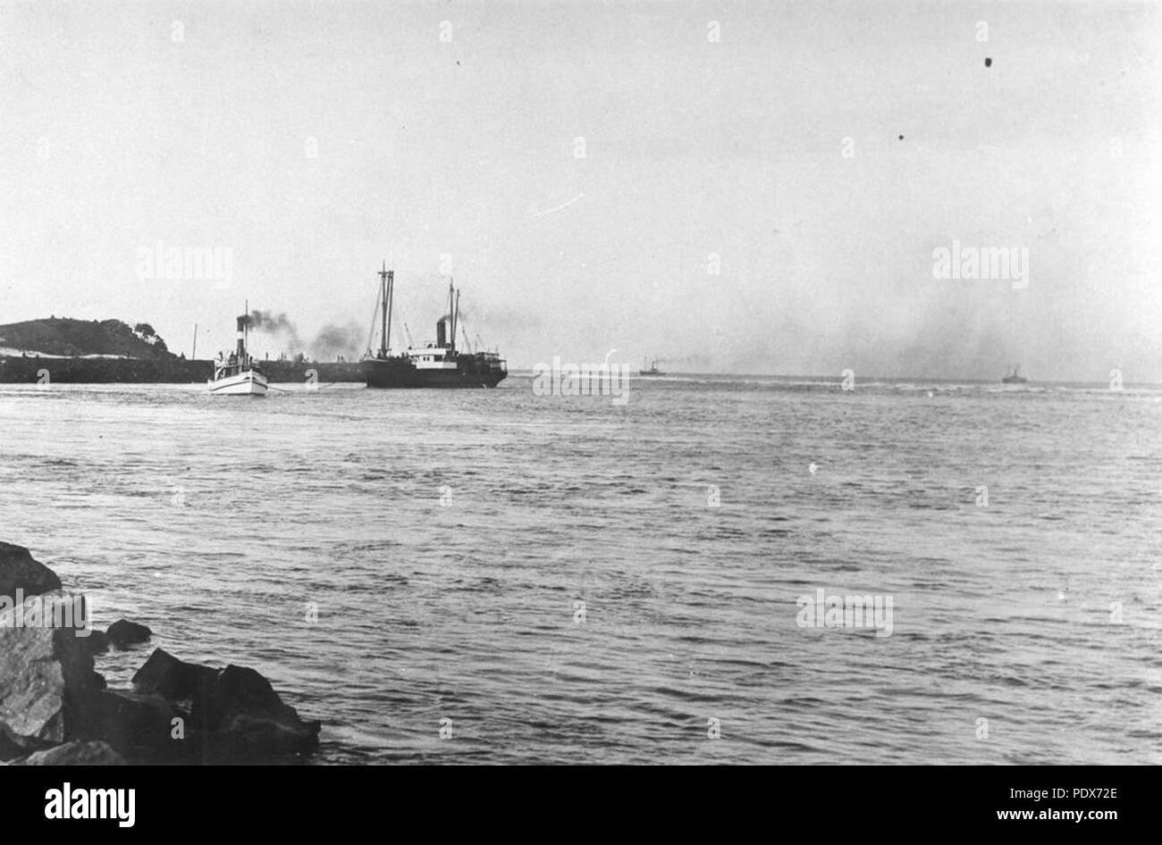 Australian tug boat Black and White Stock Photos & Images - Alamy