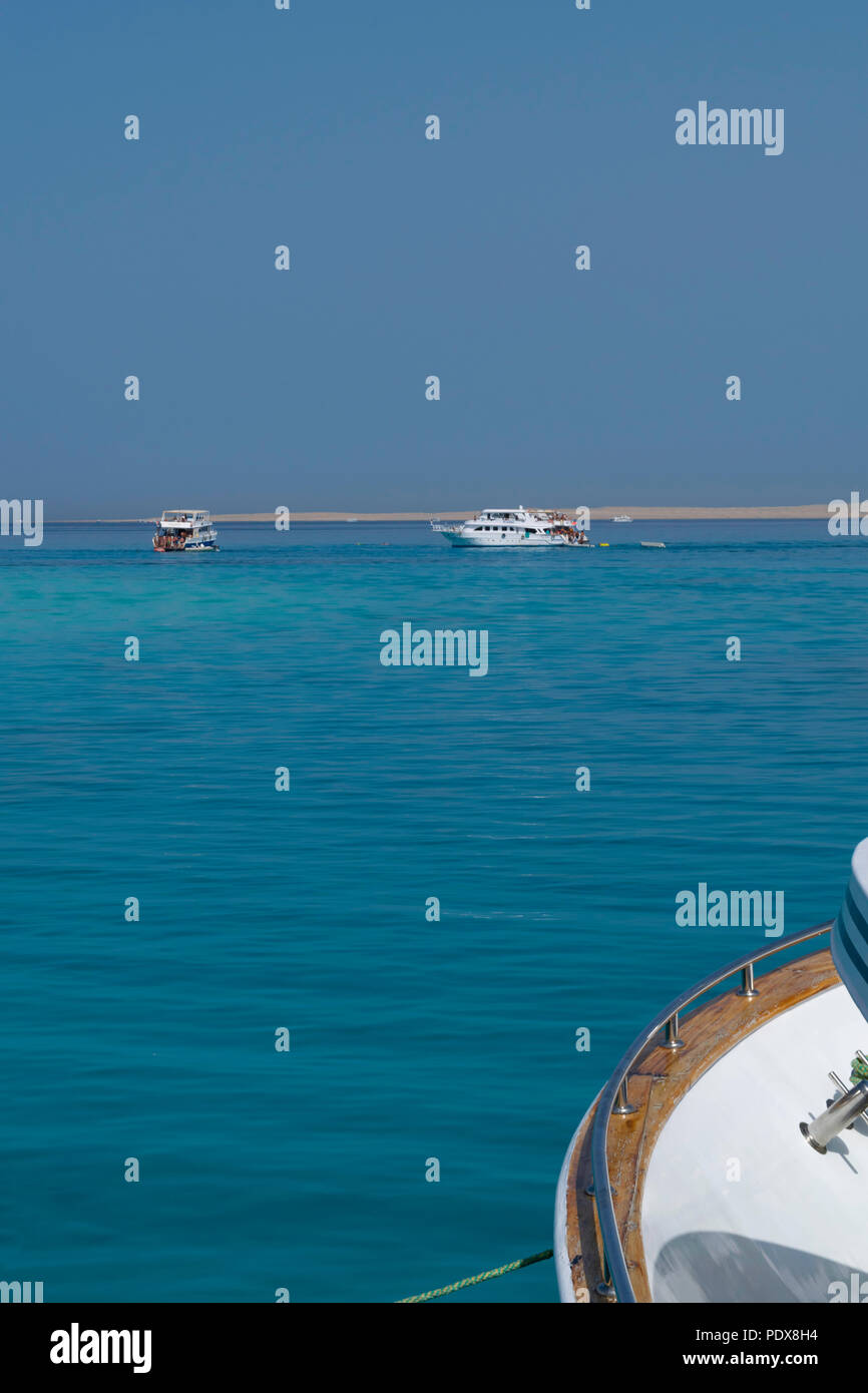 White yacht drifting in the waters of the Red Sea Stock Photo - Alamy
