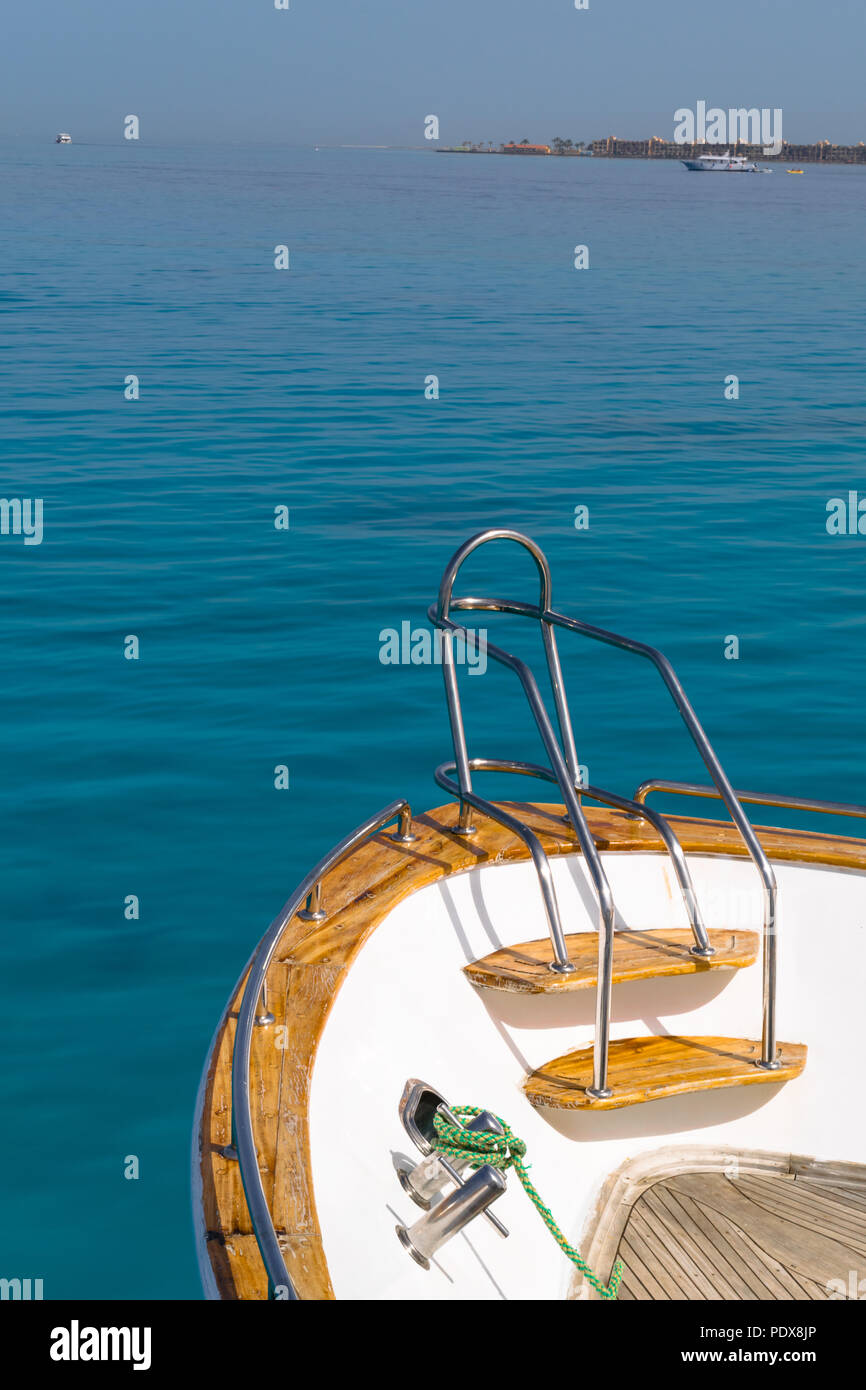 White yacht drifting in the waters of the Red Sea Stock Photo - Alamy