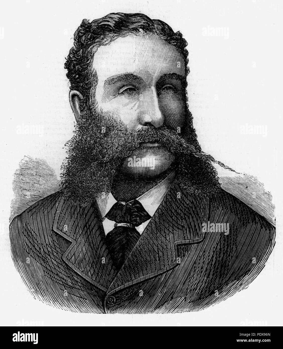 275 StateLibQld 1 86924 Sketch of Sir Joshua Peter Bell Stock Photo