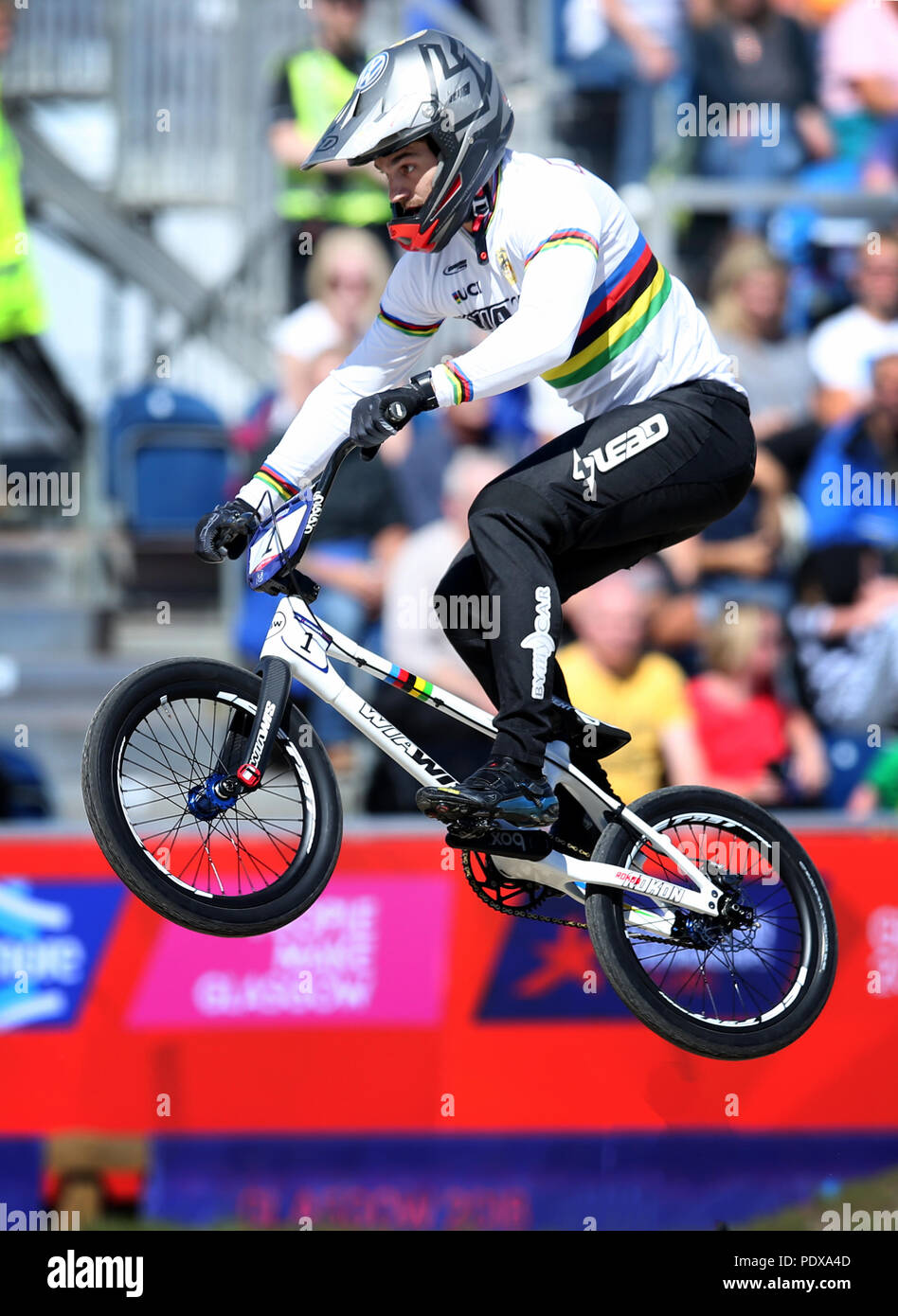 France's Sylvain Andre in the qualifying heats of the Men's BMX during ...