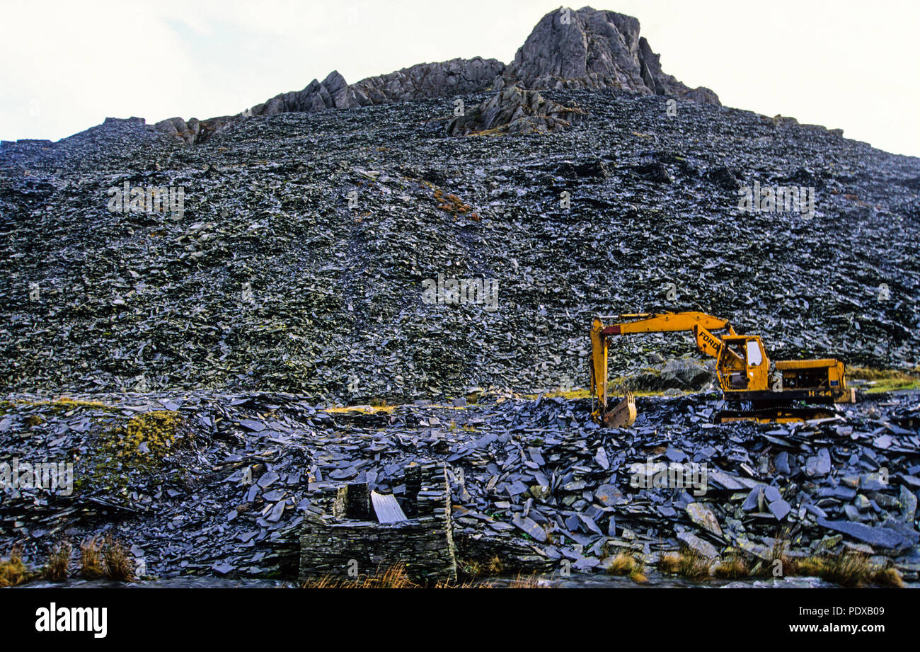 Slate Mining, Blaenau Ffestiniog, Gwynedd , North Wales, Wales, UK, GB. Stock Photo
