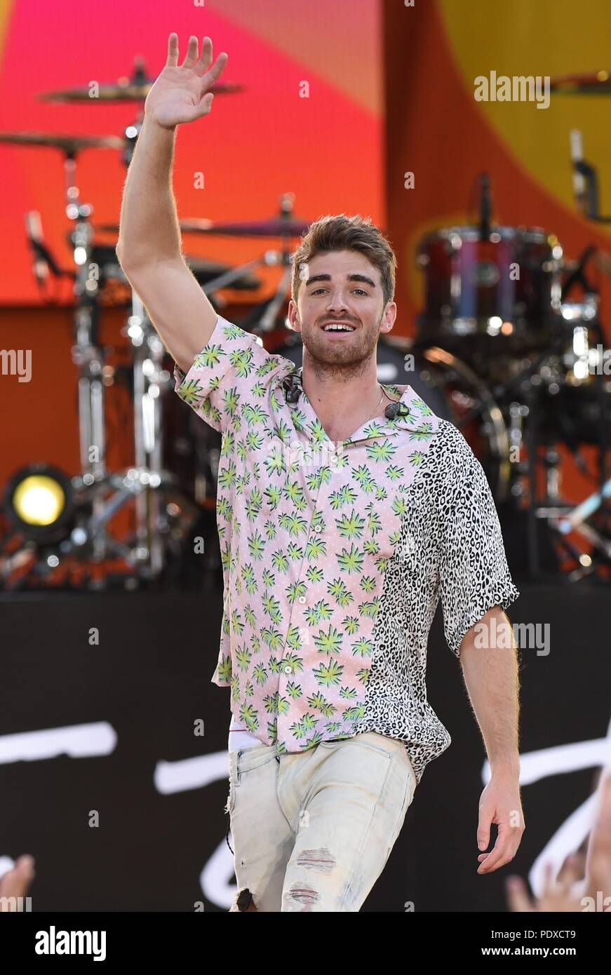 New York, NY, USA. 10th Aug, 2018. Drew Taggart, The Chainsmokers on