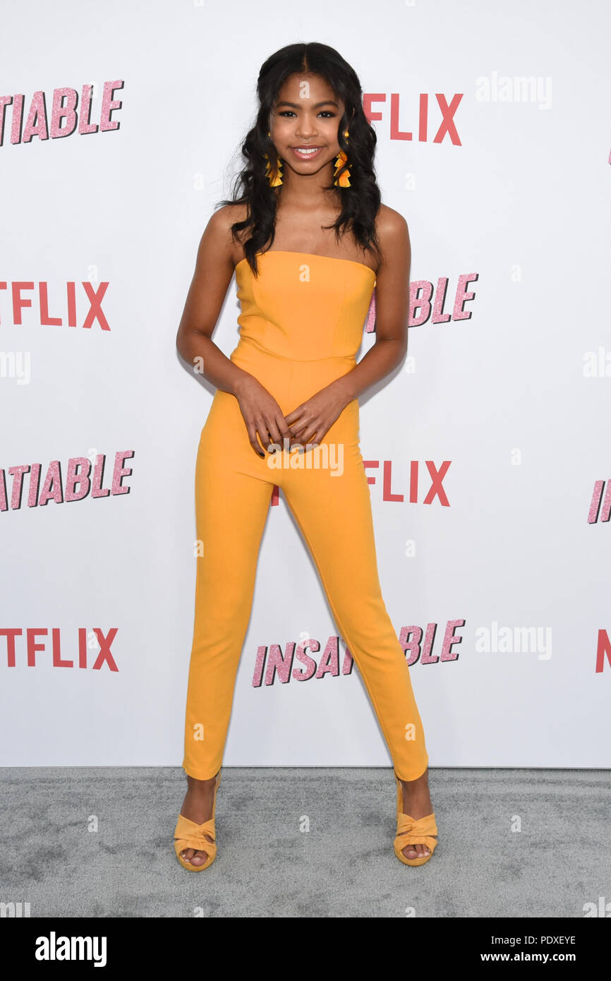 Hollywood, California, USA. 9th Aug, 2018. NAVIA ROBINSON attends Netflix's 'Insatiable' Season 1 premiere at ArcLight Hollywood. Credit: Billy Bennight/ZUMA Wire/Alamy Live News Stock Photo