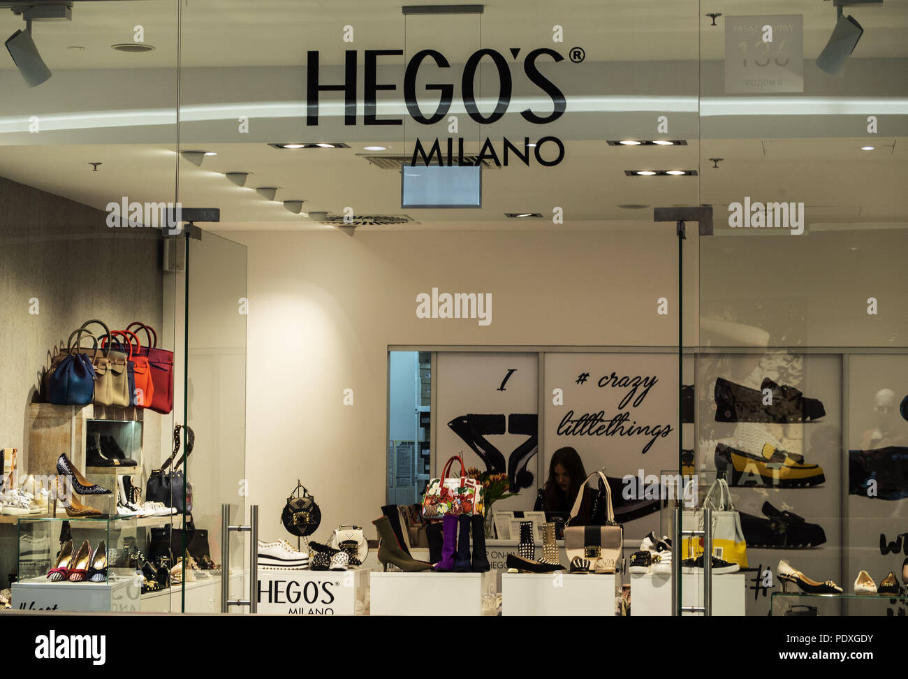 Krakow, Poland. 20th Mar, 2018. Hegos Milano store in Galeria Krakowska.  Credit: Igor Golovniov/SOPA Images/ZUMA Wire/Alamy Live News Stock Photo -  Alamy