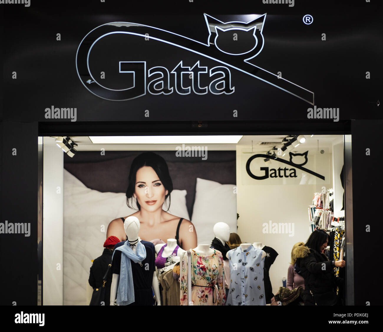 Krakow, Poland. 20th Mar, 2018. Gatta store in Galeria Krakowska. Credit:  Igor Golovniov/SOPA Images/ZUMA Wire/Alamy Live News Stock Photo - Alamy