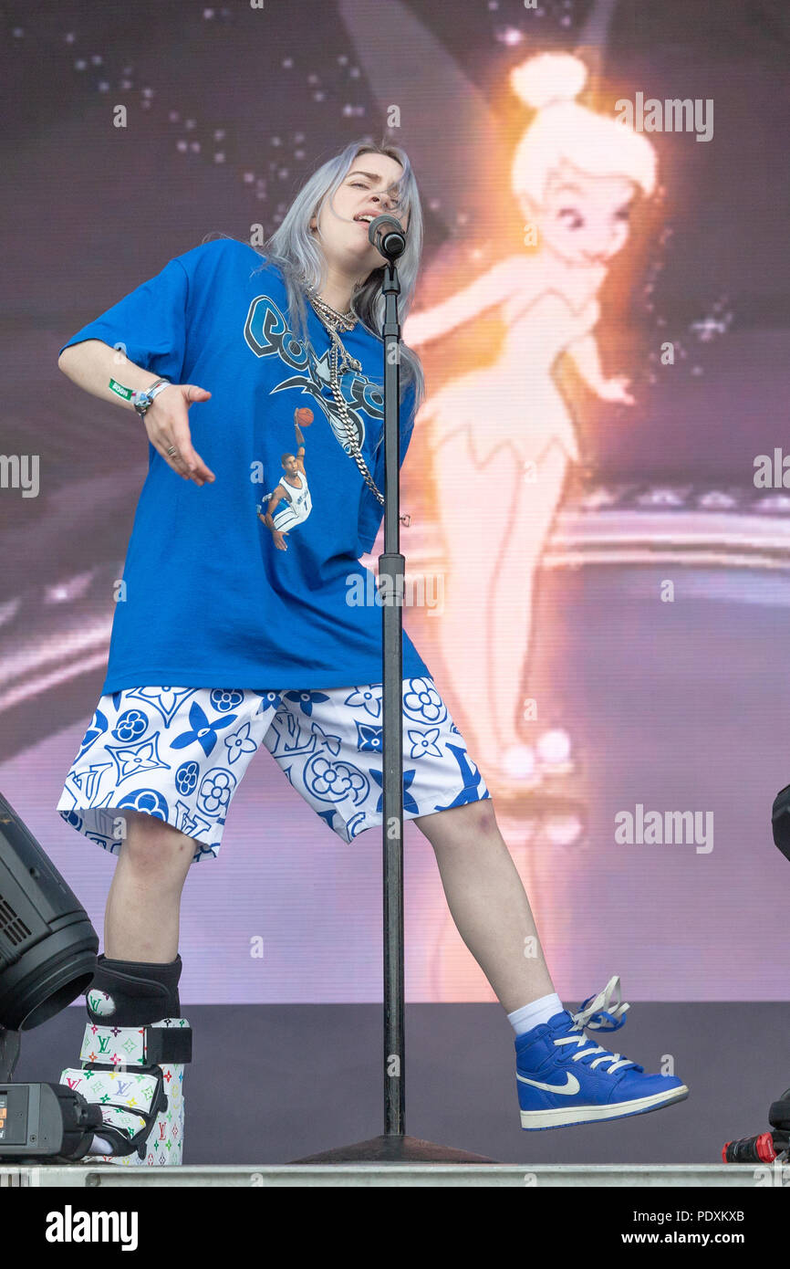 San Francisco, California, USA. 10th Aug, 2018. BILLIE EILISH during