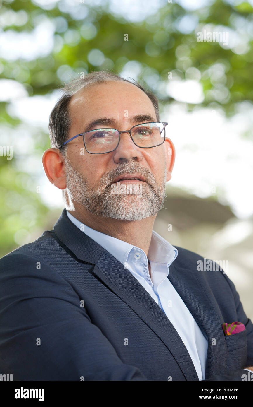 Edinburgh, UK. . Mark Muller Stuart, the Scottish QC and author, is a senior advocate who specializes in public international law, advising international bodies on humanitarian issues and conflict resolution. currently acts as a Senior Mediation Advisor to the UN Department of Political Affairs and the UN Special Envoy to Syria. Pictured at The Edinburgh International Book Festival, Scotland , UK    Picture by Gary Doak / Alamy Live News Credit: GARY DOAK/Alamy Live News Stock Photo