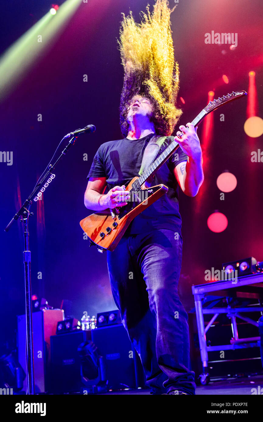 Las Vegas, NV, USA. 10th Aug, 2018. ***HOUSE COVERAGE*** Coheed and Cambria at The Joint at Hard Rock Hotel & Casino in Las vegas, NV on August 10, 2018. Credit: Gdp Photos/Media Punch/Alamy Live News Stock Photo