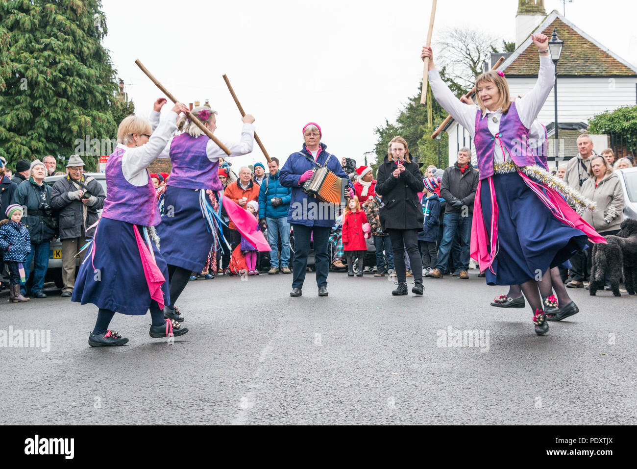 Boxing day celebrations in Silsoe, Bedfordshire Stock Photo Alamy