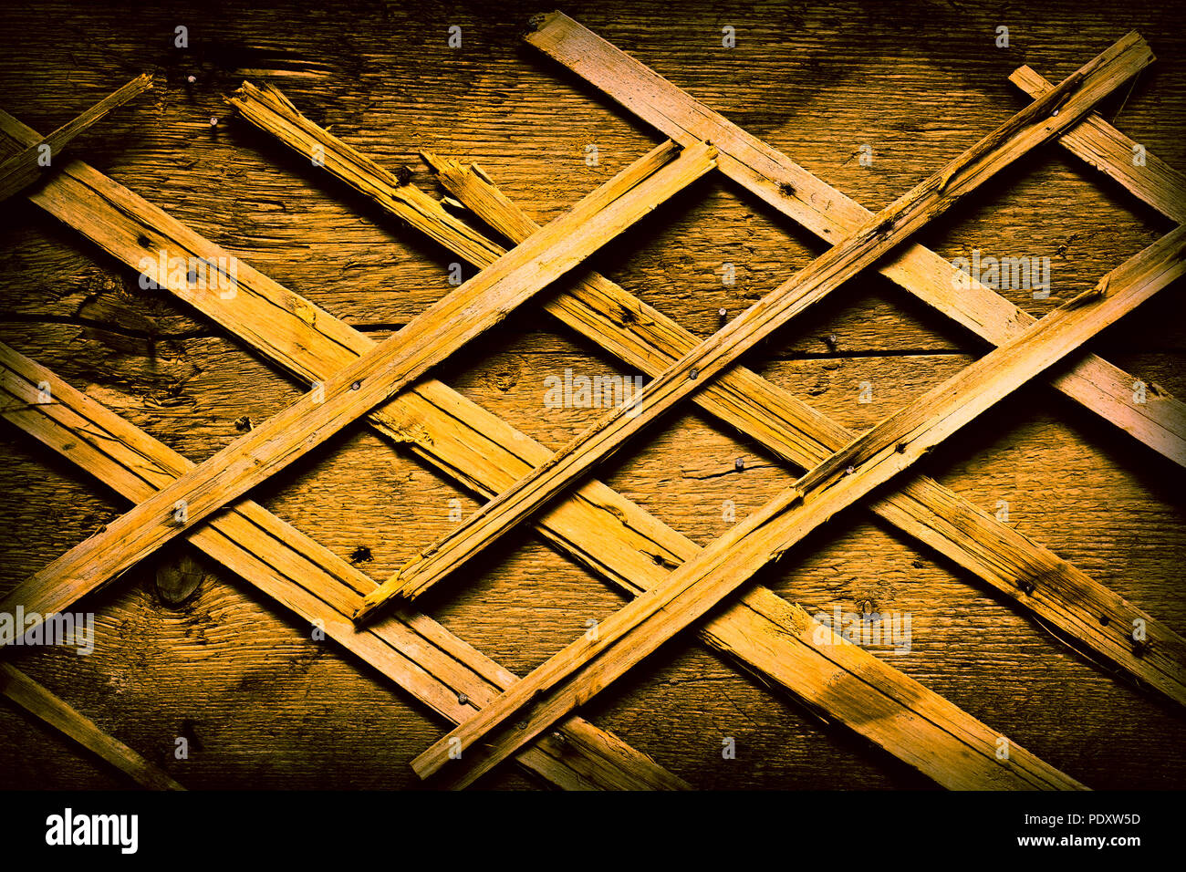 Wooden texture with shingles. Stock Photo