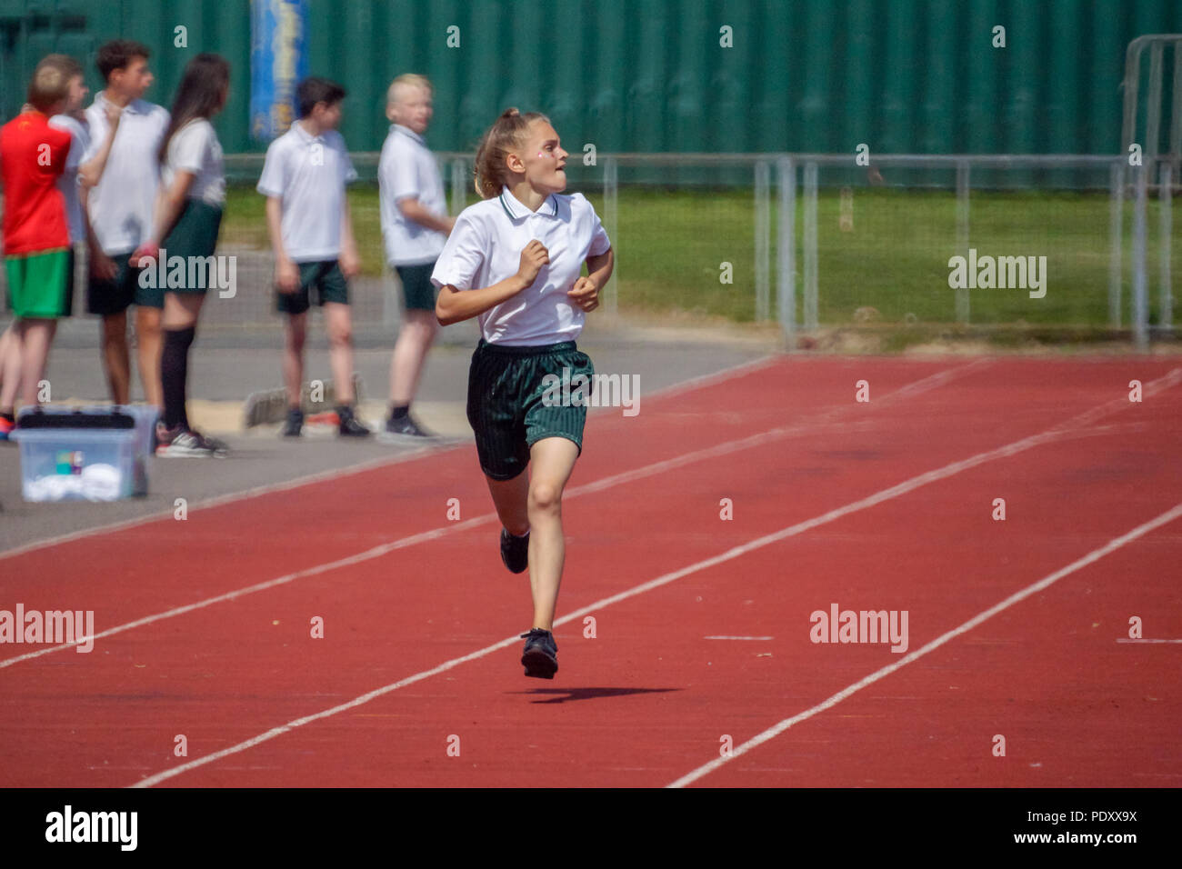 High school sports day at Stanley park, Blackpool,UK Stock Photo Alamy