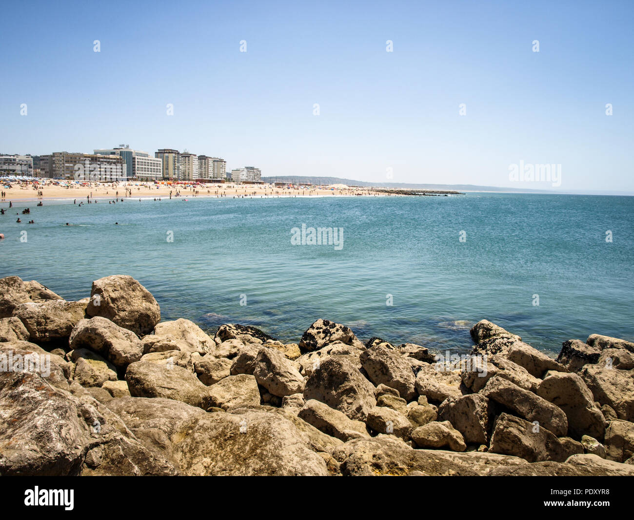 ocean, rocky beach, Portugal Stock Photo