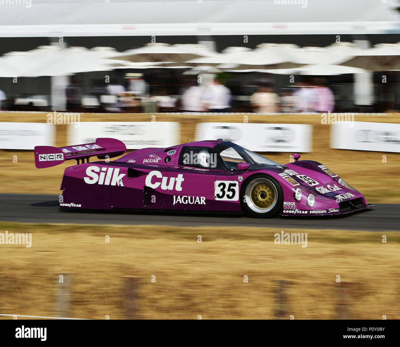Gary Pearson, Martin Brundle, Jaguar XJR9 LM, Sports Racers 1966-2000, Festival of Speed - The Silver Jubilee, Goodwood Festival of Speed, 2018,  Moto Stock Photo
