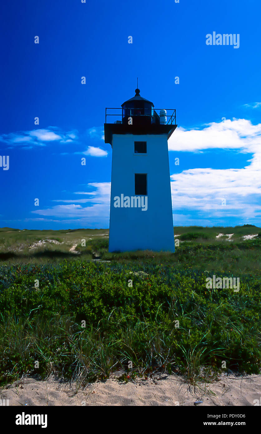 The iconic Wood End Light on the tip of Cape Cod near Provincetown