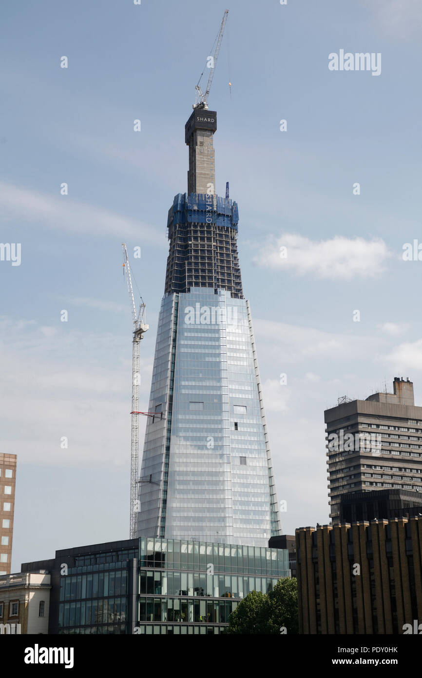 The Shard being built Stock Photo