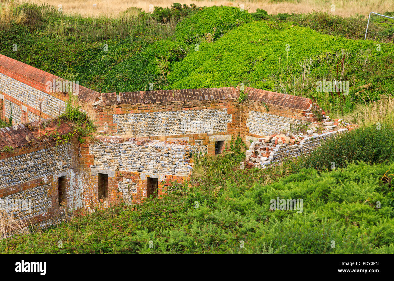 Walls of Littlehampton Napoleonic Fort, the first Palmerston Fort, West