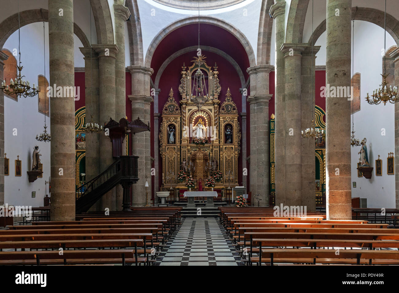 Interior iglesia de san sebastian hi-res stock photography and images ...