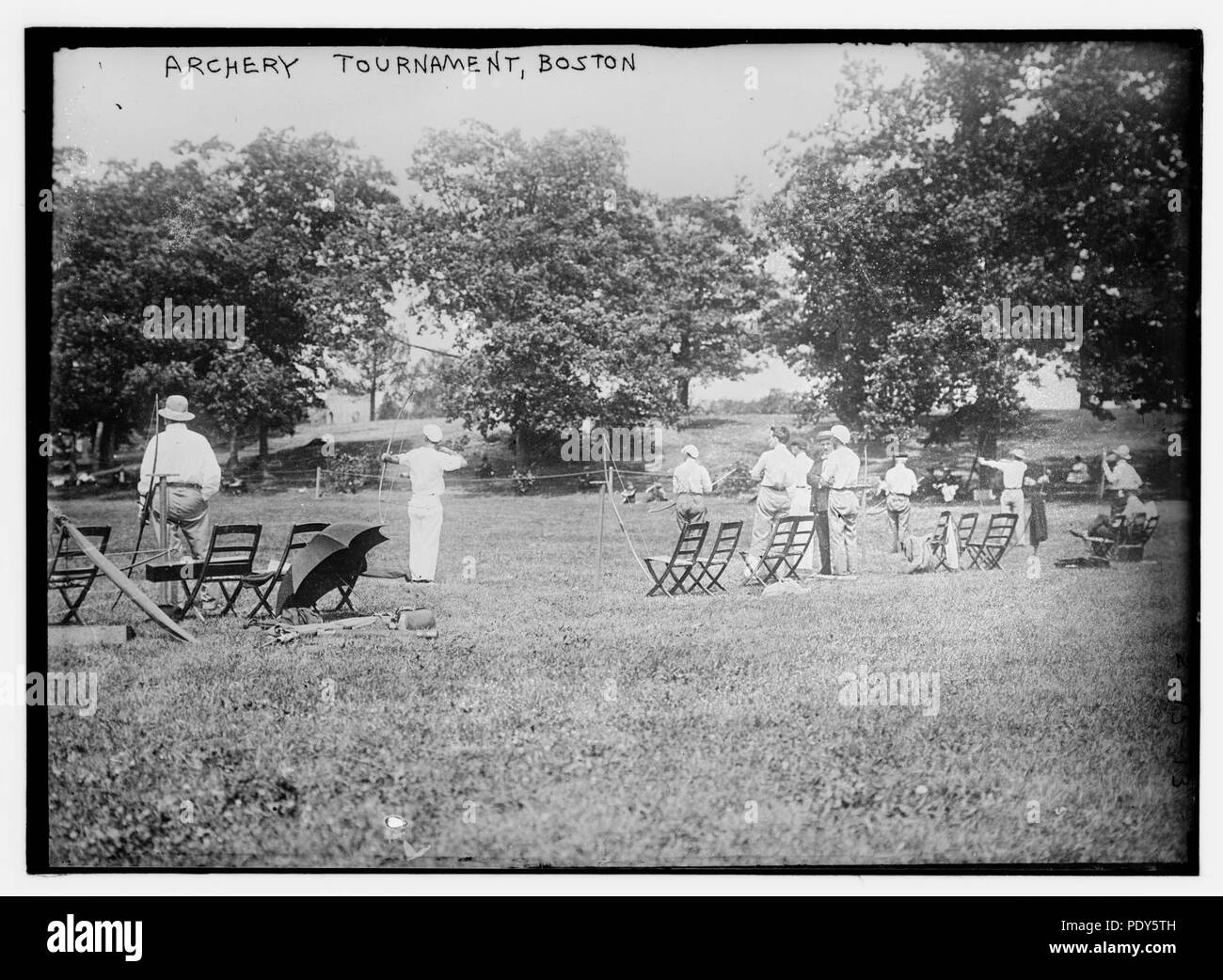 Archery tournament Boston Stock Photo Alamy