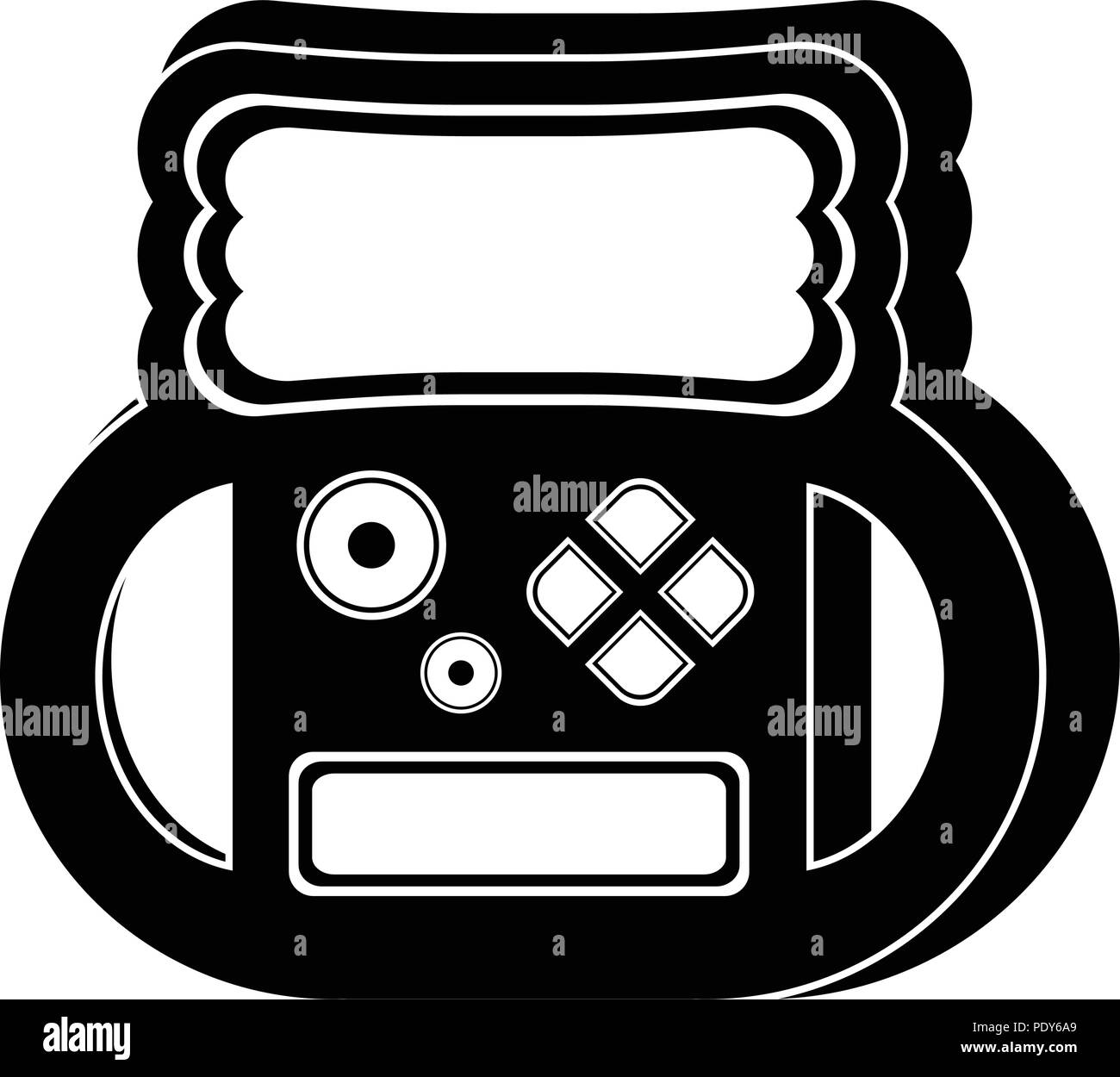 Isolated portable videogame console icon Stock Vector Image & Art - Alamy