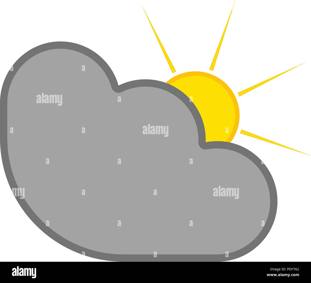 Isolated cloudy weather icon Stock Vector Image & Art - Alamy