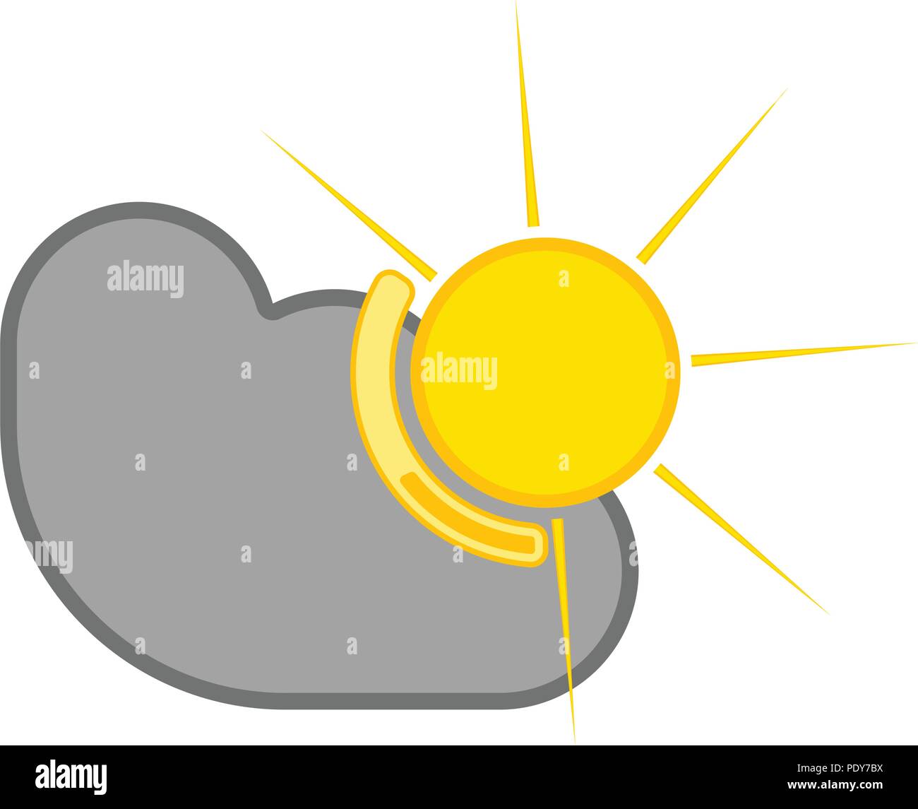Isolated cloudy weather icon Stock Vector Image & Art - Alamy