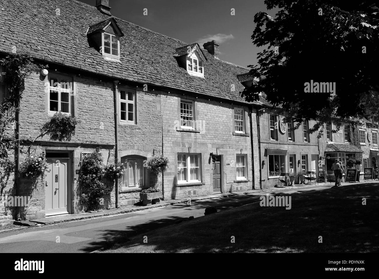 Street view at Stow on the Wold Town, Gloucestershire, Cotswolds, England Stock Photo