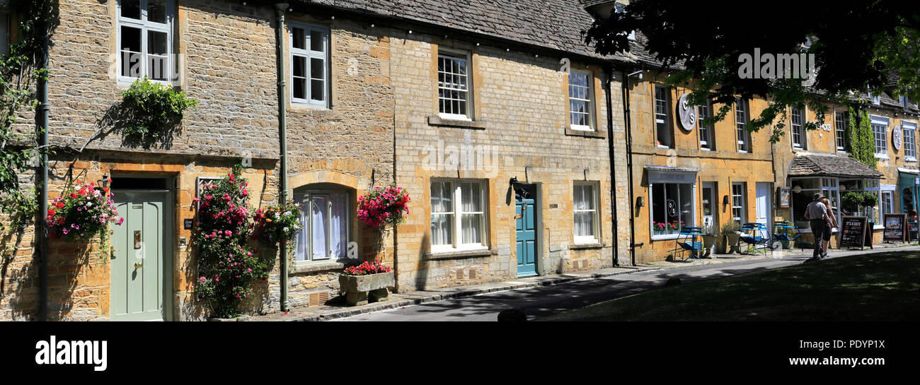 Street view at Stow on the Wold Town, Gloucestershire, Cotswolds, England Stock Photo