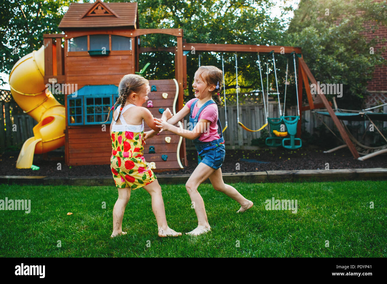 Little Girls Fighting Stock Photos Little Girls Fighting Stock