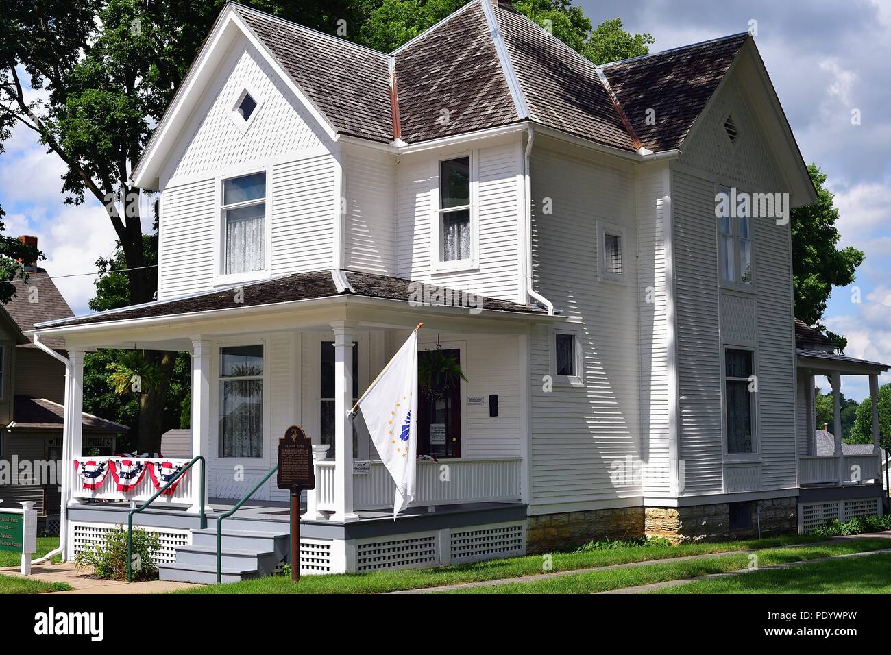 Dixon, Illinois, USA. The boyhood home and residence of Ronald Reagan