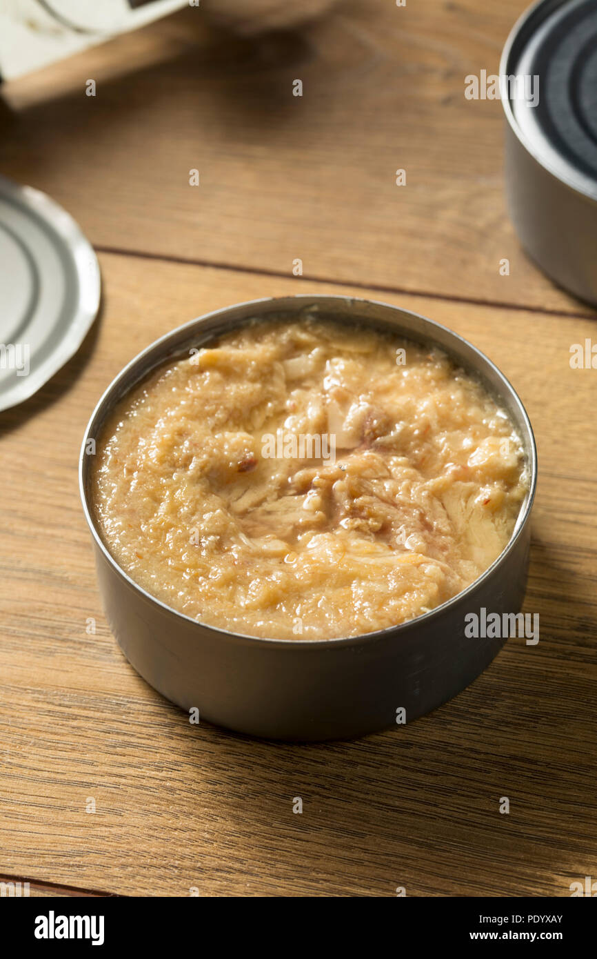 Organic Raw Canned Tuna Fish Ready to Eat Stock Photo Alamy