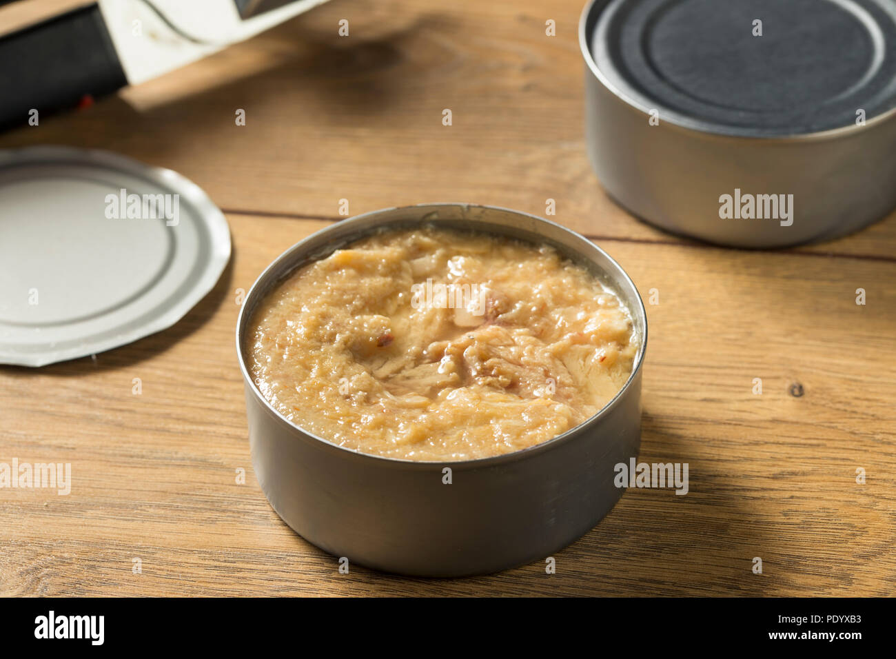 Organic Raw Canned Tuna Fish Ready to Eat Stock Photo Alamy