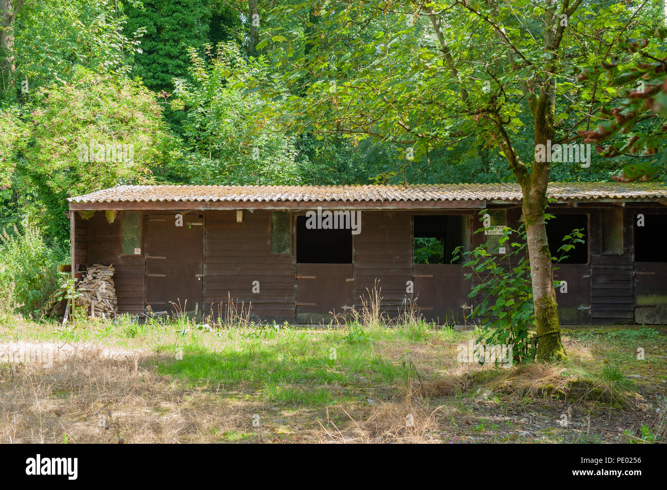 Disused Stables At Henfords Marsh Warminster Wiltshire Uk Stock
