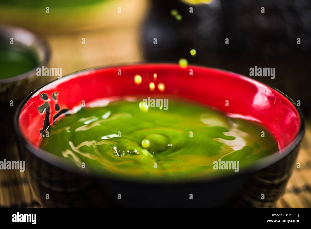 Whisking matcha green tea hi-res stock photography and images - Alamy