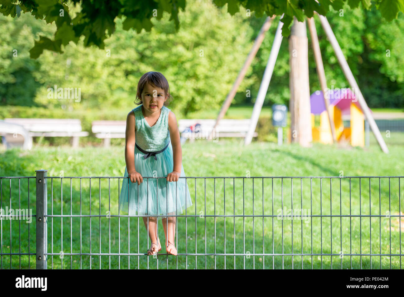little girl in the park Stock Photo - Alamy