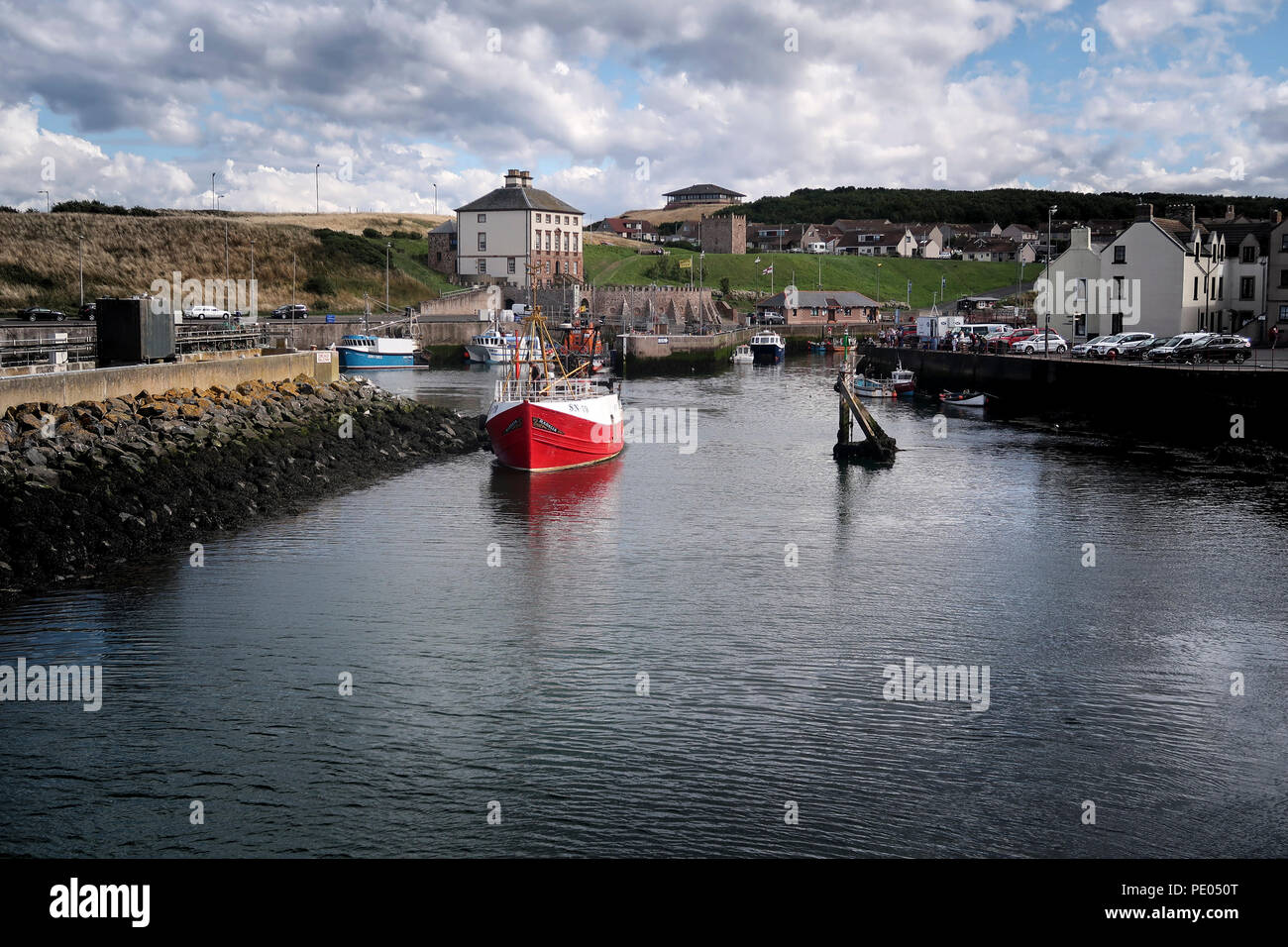 Eyemouth harbour Scotland Stock Photo Alamy