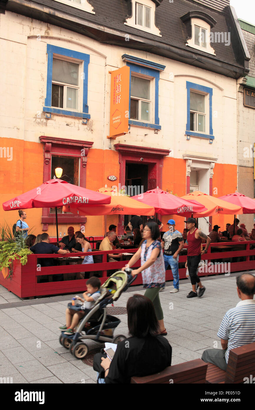 Canada, Montreal, Chinatown, restaurant, people Stock Photo Alamy