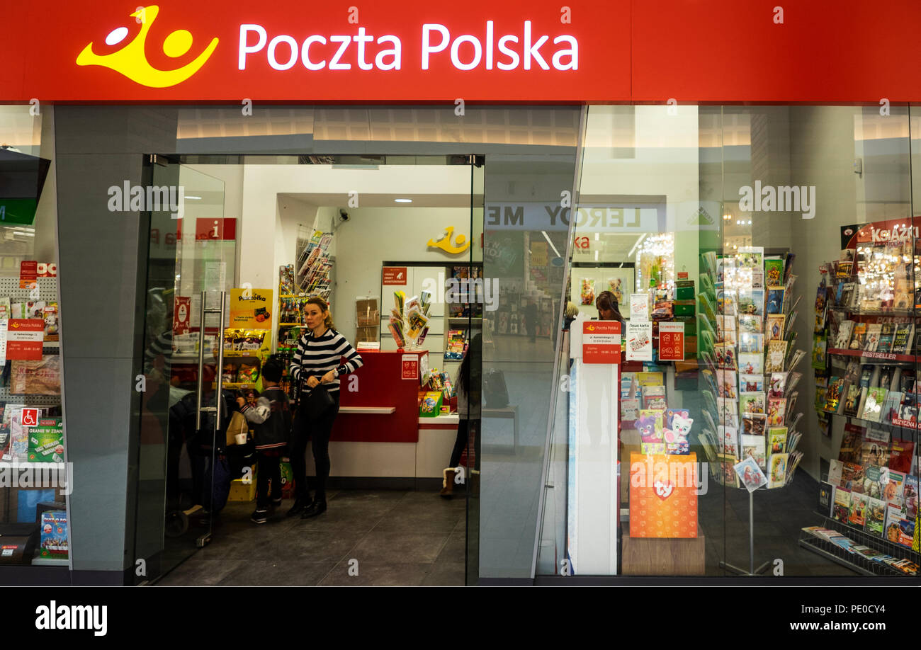 POLAND, KRAKOW - March 20, 2018: Posta Polska (Polish Post) in Bonarka City  Center Stock Photo - Alamy