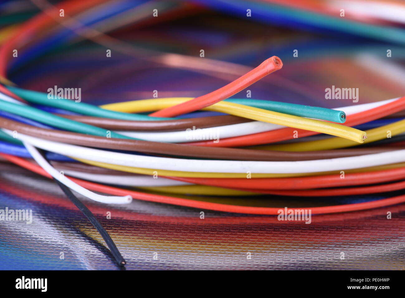 Cable used in electrical installation Stock Photo Alamy