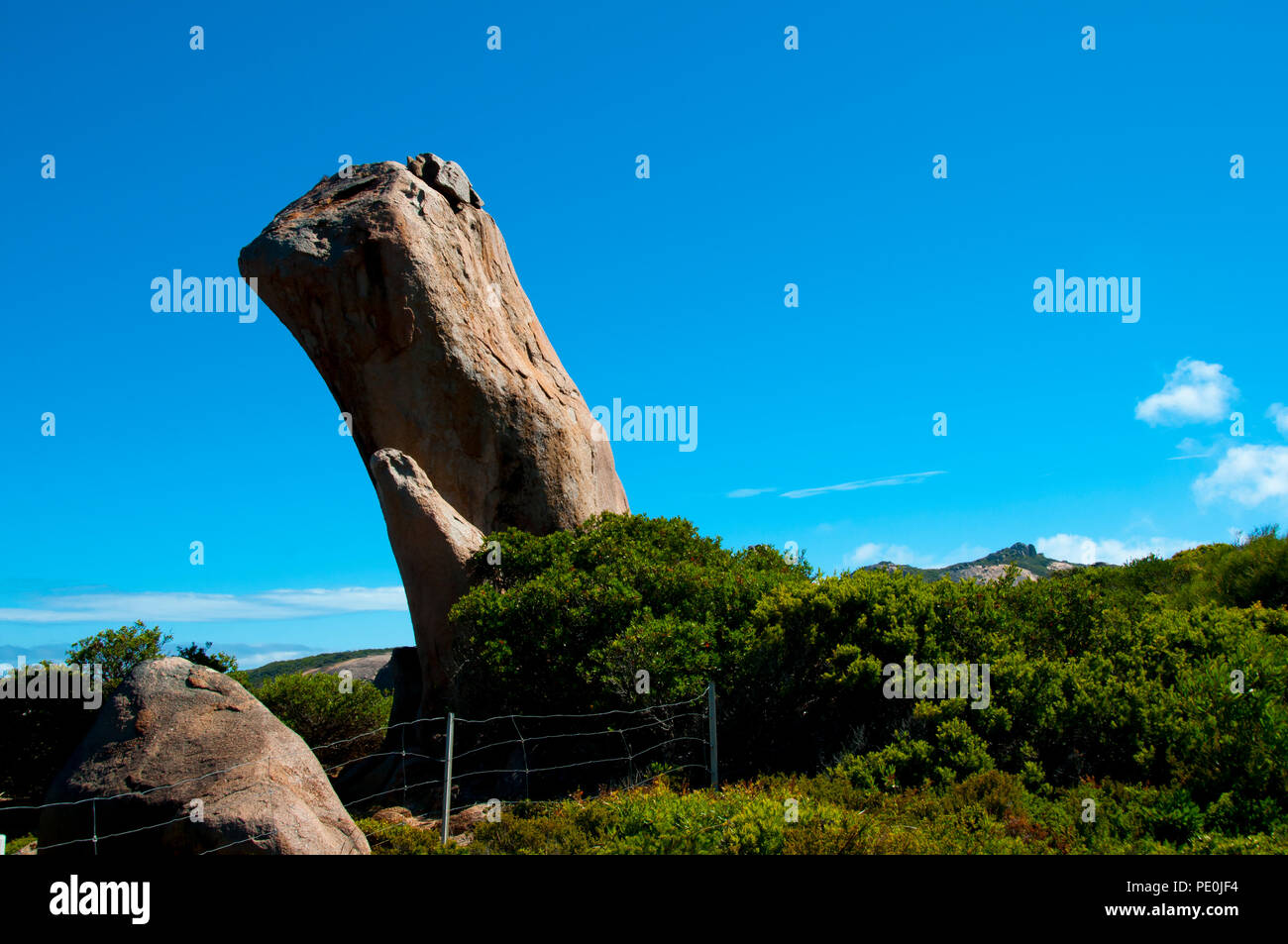 Whistling Rock - Esperance - Australia Stock Photo