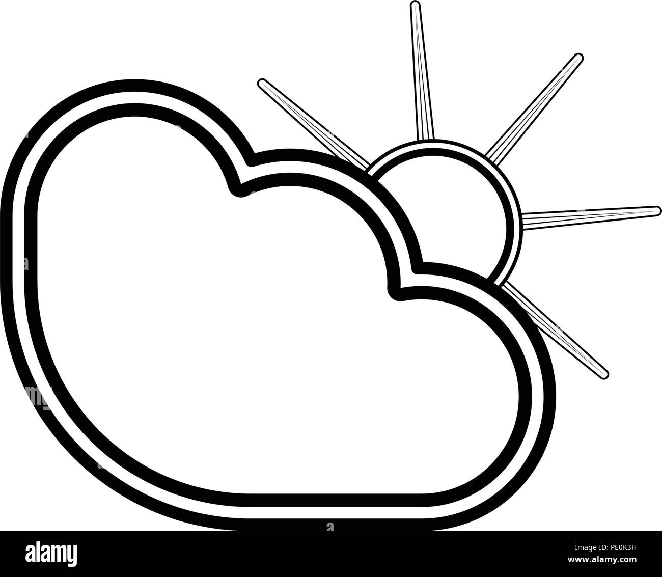 Isolated cloudy weather icon stock vector image art alamy