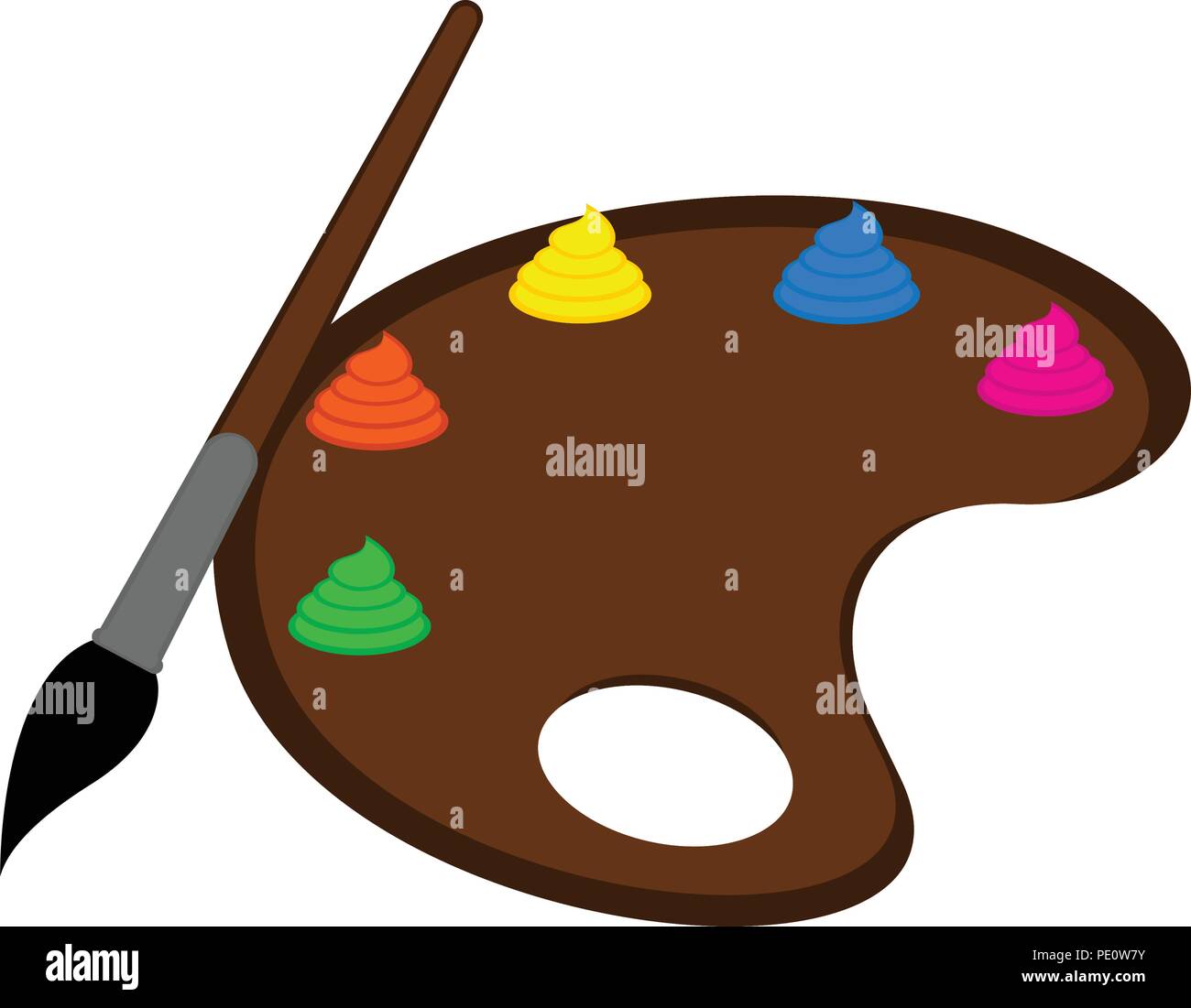 Isolated art palette icon Stock Vector Image & Art - Alamy