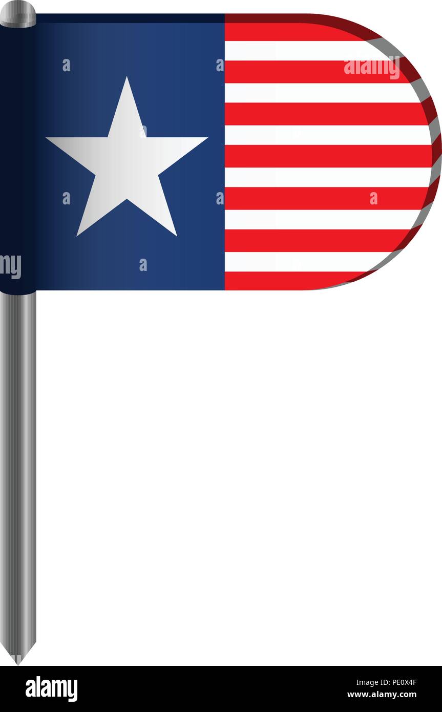 Isolated flag of the United States Stock Vector Image & Art - Alamy