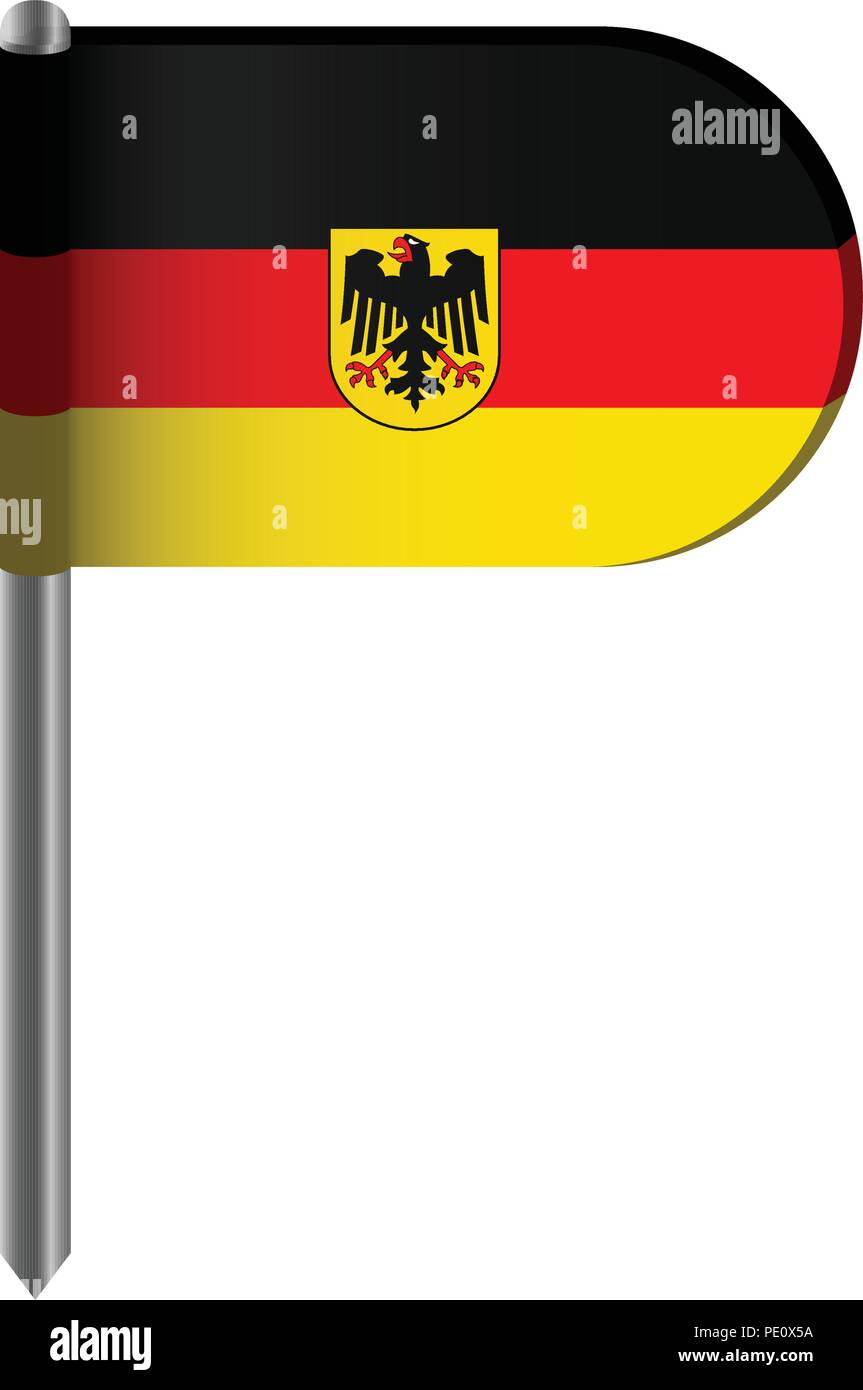 Isolated flag of Germany Stock Vector