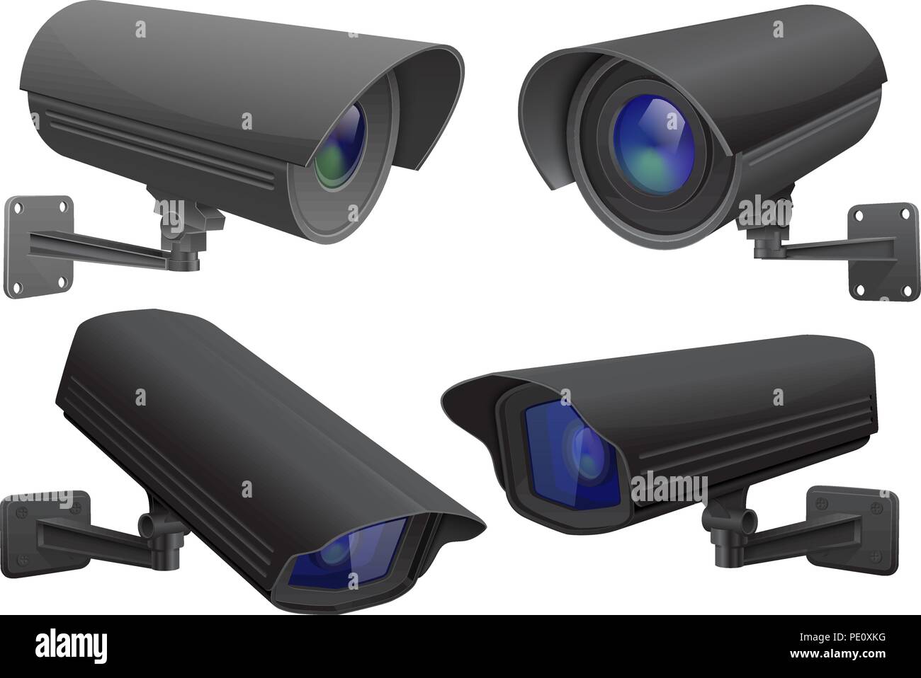 Camera surveillance Stock Vector Images - Alamy