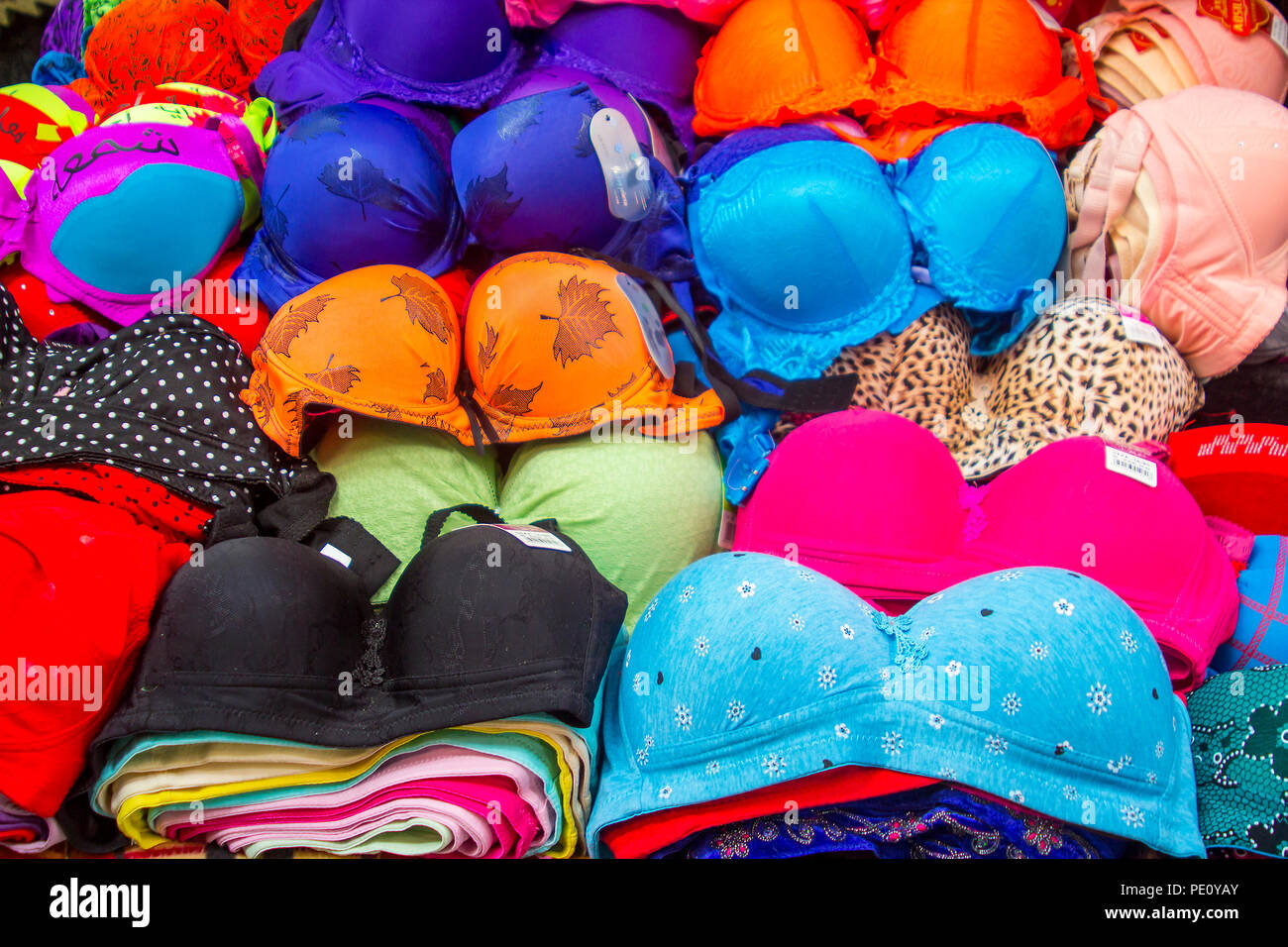 11 May 2018 Ladies underwear for sale in a small shop in the Arab Quarter  of the Old city Jerusalem Israel Stock Photo - Alamy