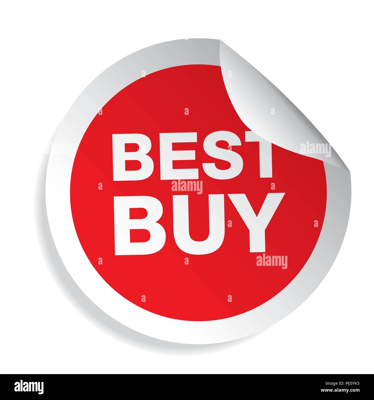 Best Buy label sticker Stock Vector