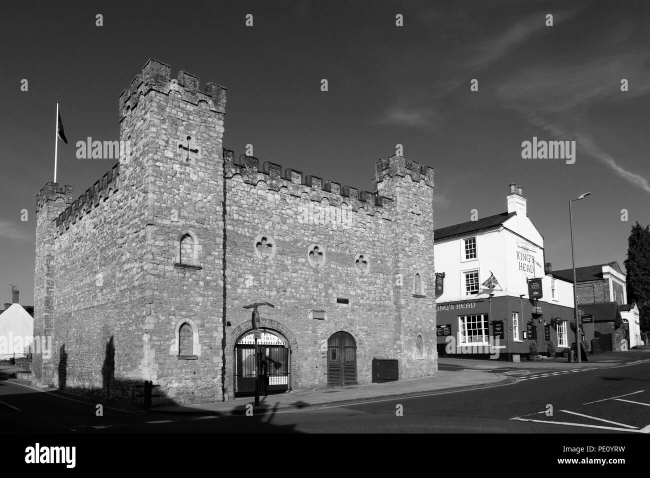 The Old County Gaol Museum, Market Hill, Buckingham, Buckinghamshire, England Stock Photo