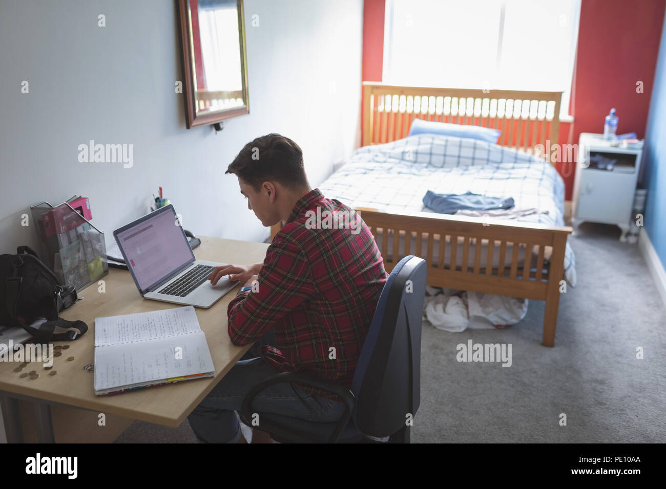 Man working from home Stock Photo