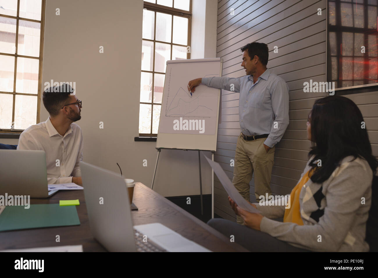 Whiteboard with chart hires stock photography and images Alamy